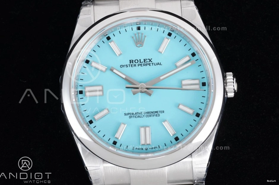 Tiffany SportInspired Perpetual Edition V Oyster VSF 41mm 904L Blue Steel 947 DD3230 124300 Dial Best 1:1 0807